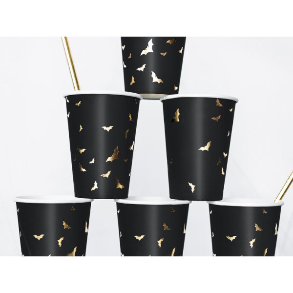 Pappbecher - Trick or Treat Gold - 6 Stk