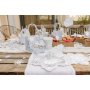 Etiketten - Schneeflocken - Hellblau - 8er-Packung