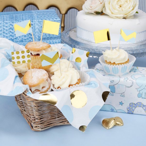 Kuchenspieße - Pattern Works - Hellblau - 20er-Pack Kuchenspieße - Pattern Works - Hellblau - 20er-Pack
