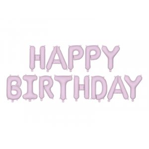 Ballongirlande - Alles Gute zum Geburtstag - Helllila Ballongirlande - Alles Gute zum Geburtstag - Helllila