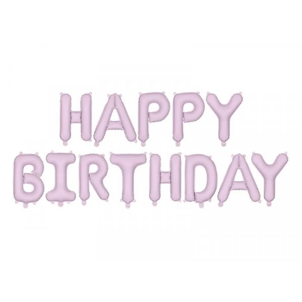Ballongirlande - Alles Gute zum Geburtstag - Helllila Ballongirlande - Alles Gute zum Geburtstag - Helllila