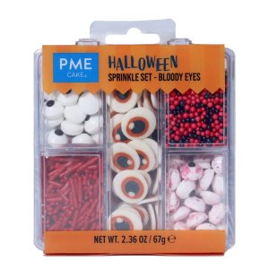 Streusel-Set - Halloween - Zuckeraugen - PME - 67 Gramm Streusel-Set - Halloween - Zuckeraugen - PME - 67 Gramm