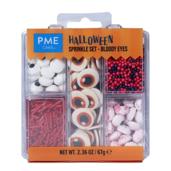 Streusel-Set - Halloween - Zuckeraugen - PME - 67 Gramm Streusel-Set - Halloween - Zuckeraugen - PME - 67 Gramm