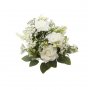 Blumenstrauß - 40 cm - Weiße Rosen mit grünen Blättern Blumenstrauß - 40 cm - Weiße Rosen mit grünen Blättern