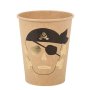 Piraten-Pappbecher - Schwarz und Gold - 255 ml, 8er-Packung Piraten-Pappbecher - Schwarz und Gold - 255 ml, 8er-Packung