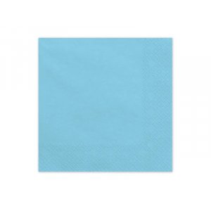 Servietten - Babyblau - 20er-Pack