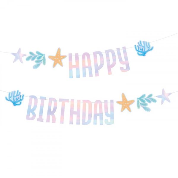 Wimpel - Meeresmotiv - Happy Birthday - 240 x 17 cm Wimpel - Meeresmotiv - Happy Birthday - 240 x 17 cm