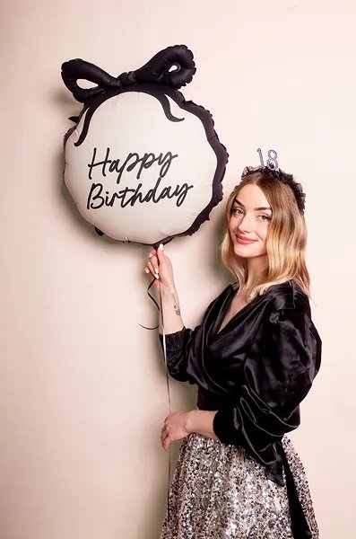 Runder Folienballon - Nude - Alles Gute zum Geburtstag