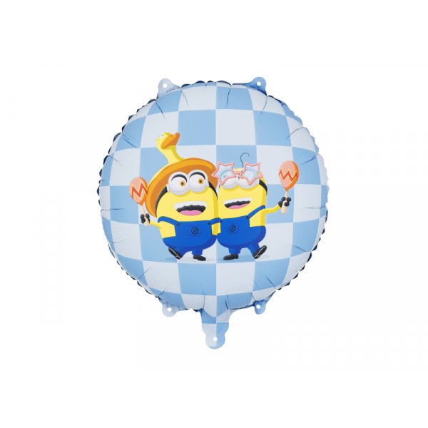 Runder Folienballon mit Minions-Motiv - Mix