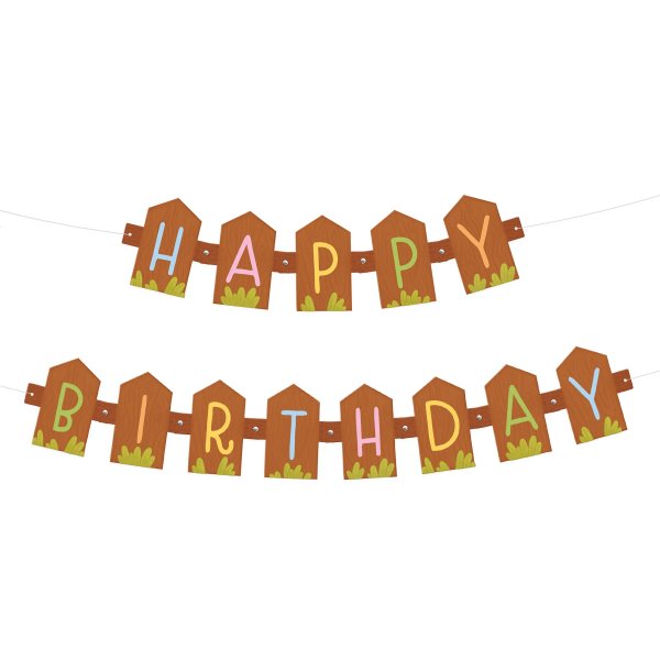 Girlande - Landhausstil - Alles Gute zum Geburtstag - 180 cm