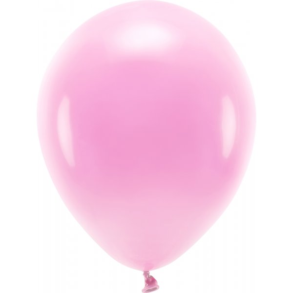 Einfarbige Luftballons - Eco 30 cm - Pink - 10er-Pack