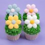 Marshmallow-Dekorationen - Blumen - 12 Stück Marshmallow-Dekorationen - Blumen - 12 Stück