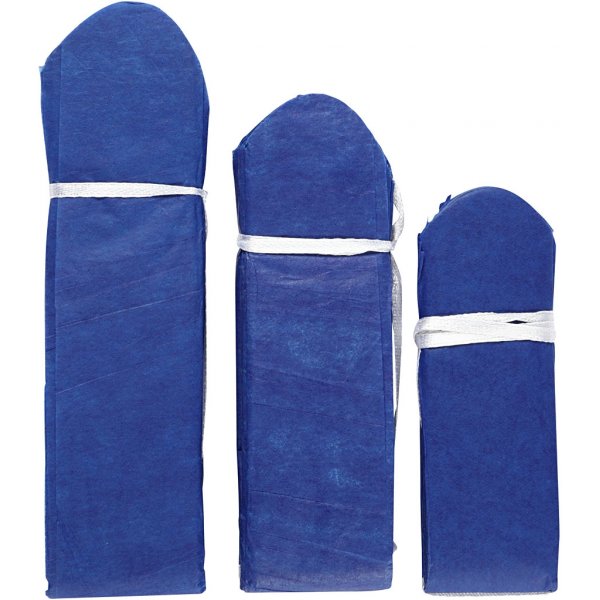Papierpompons - dunkelblau - Durchm. 20+24+30 cm - 3 Stk