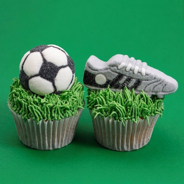 Marshmallow-Dekorationen - Fußball - 12 Stück Marshmallow-Dekorationen - Fußball - 12 Stück