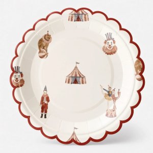 Pappteller - Zirkus - 17 cm - Lavendelblau - 8er-Pack Pappteller - Zirkus - 17 cm - Lavendelblau - 8er-Pack