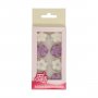 Zuckerdekorationen - Blumen - Lila - Funcakes - 24 Stk Zuckerdekorationen - Blumen - Lila - Funcakes - 24 Stk