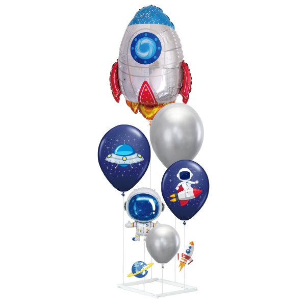 Ballons - Weltraum - 6 Ballons + Ballonst�nder