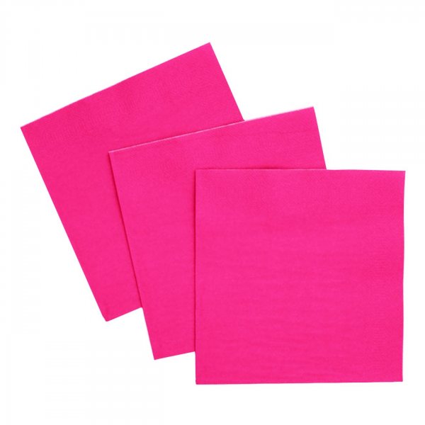 Servietten - Pink - 33 x 33 cm - 20er-Packung Servietten - Pink - 33 x 33 cm - 20er-Packung