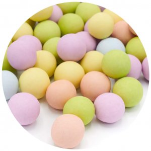 Schokoladenperlen - Zarte Pastelltöne XXL - Fröhliche Streusel - 120 g Schokoladenperlen - Zarte Pastelltöne XXL - Fröhliche Streusel - 120 g
