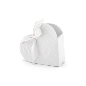 Geschenkboxen in Herzform, Wei� - 10er-Packung