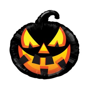 Folienballon - Halloween - Schwarzer Kürbis - 46 cm Folienballon - Halloween - Schwarzer Kürbis - 46 cm