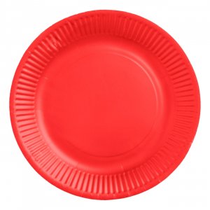 Pappteller - Rot - 18 cm - 8er-Packung Pappteller - Rot - 18 cm - 8er-Packung