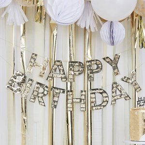 Hintergrund - Alles Gute zum Geburtstag - Goldwimpern