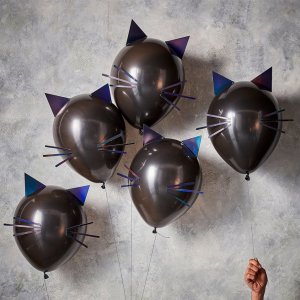 Luftballons - Katzen - Let's get Batty - 5 Stk Luftballons - Katzen - Let's get Batty - 5 Stk