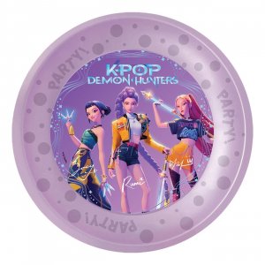 Wiederverwendbare Teller - K-Pop Dämonenjäger - 21 cm - 4er-Pack Wiederverwendbare Teller - K-Pop Dämonenjäger - 21 cm - 4er-Pack