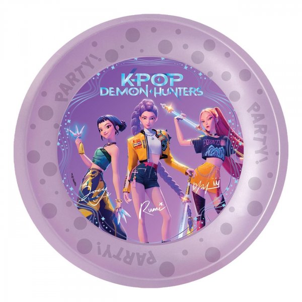 Wiederverwendbare Teller - K-Pop D�monenj�ger - 21 cm - 4er-Pack