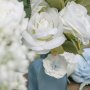 Dekorative Blumen - Blumen - Blau & Weiß - 6er-Packung Dekorative Blumen - Blumen - Blau & Weiß - 6er-Packung
