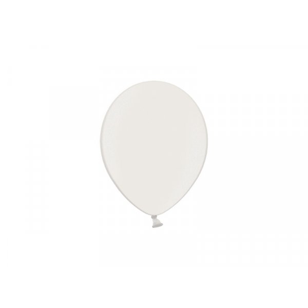 Mini-Luftballons - Metallic - Wei - 10er-Pack