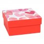 Geschenkbox - Valentinstag - Rosa/Rot - 10 x 10 cm Geschenkbox - Valentinstag - Rosa/Rot - 10 x 10 cm
