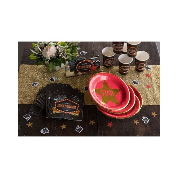 Pappteller - Hollywood - 22 cm - 10er-Packung Pappteller - Hollywood - 22 cm - 10er-Packung