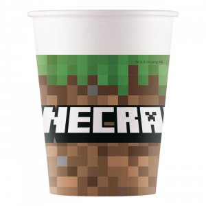 Pappbecher - Minecraft - 8er-Pack
