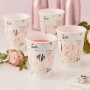 Pappbecher - Floral Hen - 8er-Pack