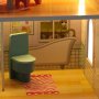 Puppenschrank aus Holz, 70 cm, rosa, mit LED-Beleuchtung - Selbstmontage Puppenschrank aus Holz, 70 cm, rosa, mit LED-Beleuchtung - Selbstmontage