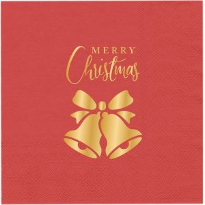 Servietten - Rot - Frohe Weihnachten - 33x33 cm - 10er-Pack Servietten - Rot - Frohe Weihnachten - 33x33 cm - 10er-Pack