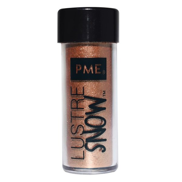 Essbarer Glitter - Roségold - Edible Lustre Snow - PME - 10 g Essbarer Glitter - Roségold - Edible Lustre Snow - PME - 10 g