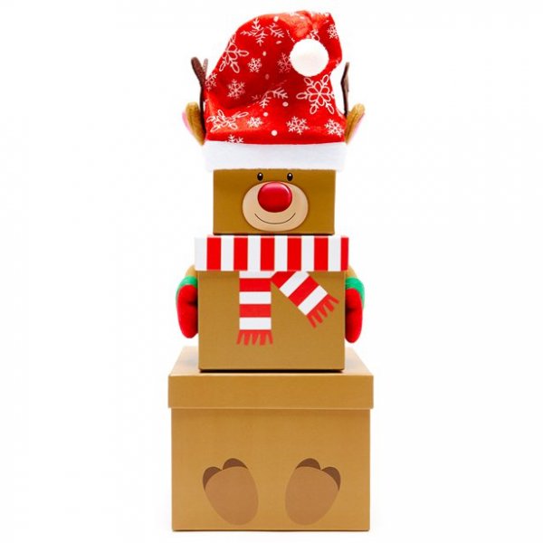 Stapelbare Geschenkboxen - Transparent - 3er-Pack Stapelbare Geschenkboxen - Transparent - 3er-Pack