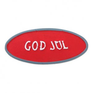 Weihnachtsmann-Accessoires - Schild/Fu�matte - Frohe Weihnachten