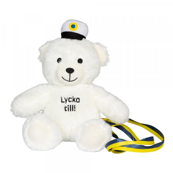 Student Animal - Teddybär - Weiß - Viel Glück Student Animal - Teddybär - Weiß - Viel Glück