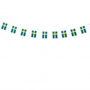 Mini-Flaggengirlande 4x6cm - 1,5m lang Mini-Flaggengirlande 4x6cm - 1,5m lang