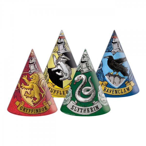 Partyhüte - Harry Potter Hogwarts - 6er-Pack Partyhüte - Harry Potter Hogwarts - 6er-Pack