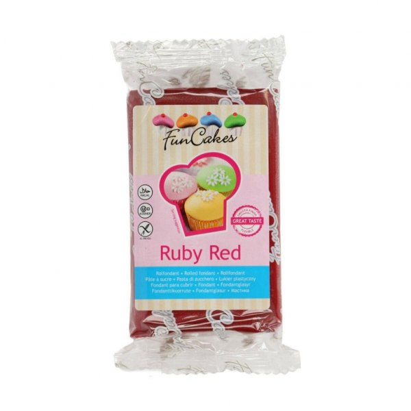Zuckerpaste - Rubinrot - 250 Gramm