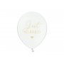 Luftballons - Just Married - Wei/Gold - 50er-Pack