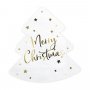 Servietten - Weihnachtsbaum - Wei/Gold - 20er-Pack