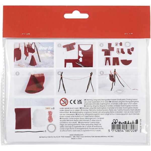 Weihnachtsmann-Accessoires - DIY - Weihnachtsmann-Wsche