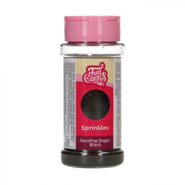 Zuckerkristalle - Funcakes - Schwarz - 80 g Zuckerkristalle - Funcakes - Schwarz - 80 g