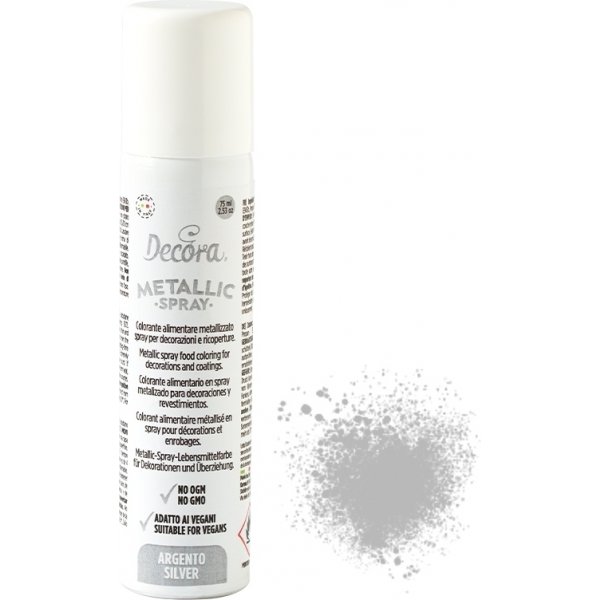 Essbares Glitzerspray - Silber - 75 ml Essbares Glitzerspray - Silber - 75 ml